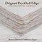 Wanderings Handmade Cream Deckle Edge Paper – 4" x 6" 50-Pack of 150 GSM Cotton Rag Paper with Straw – Artisan-Crafted, Printer-Compatible & Acid-Free Media for Watercolor, Calligraphy & Stationery